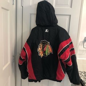 Men’s vintage Blackhawks Jacket XL